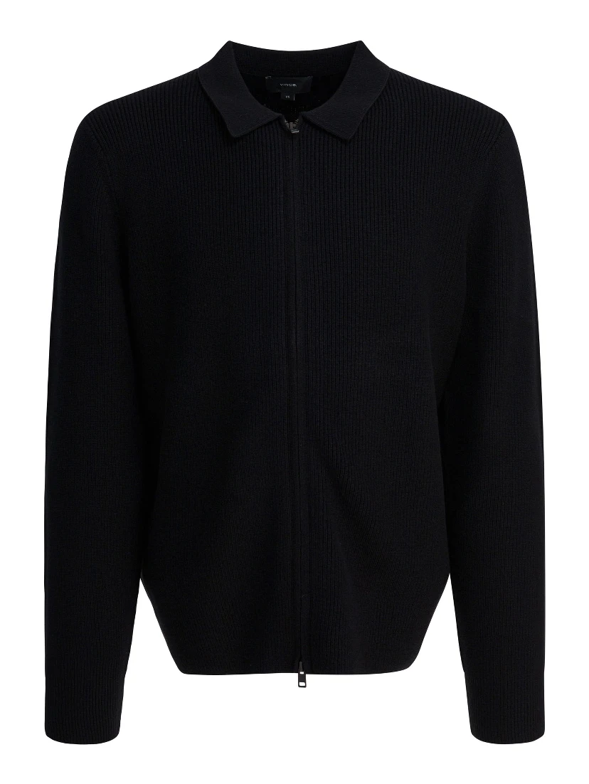 Wool blend cardigan