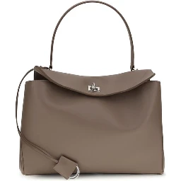 Gray Calf Leather Bos Taurus Shoulder Bag