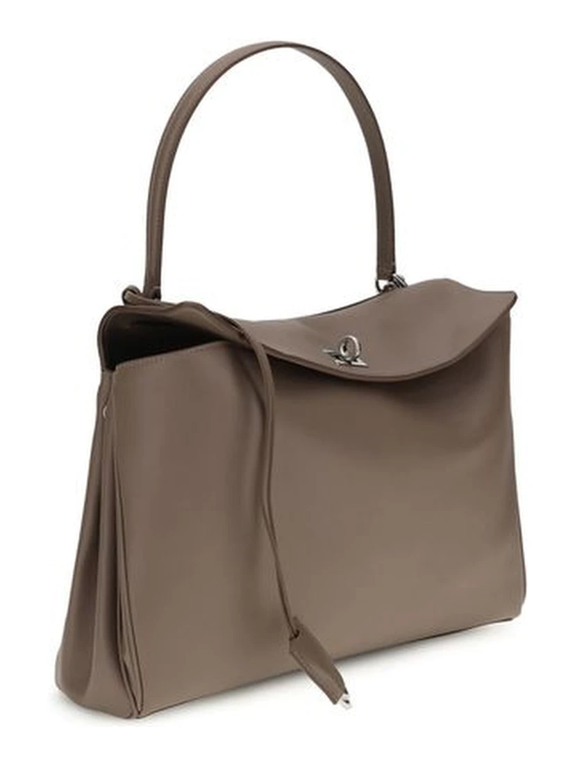 Gray Calf Leather Bos Taurus Shoulder Bag