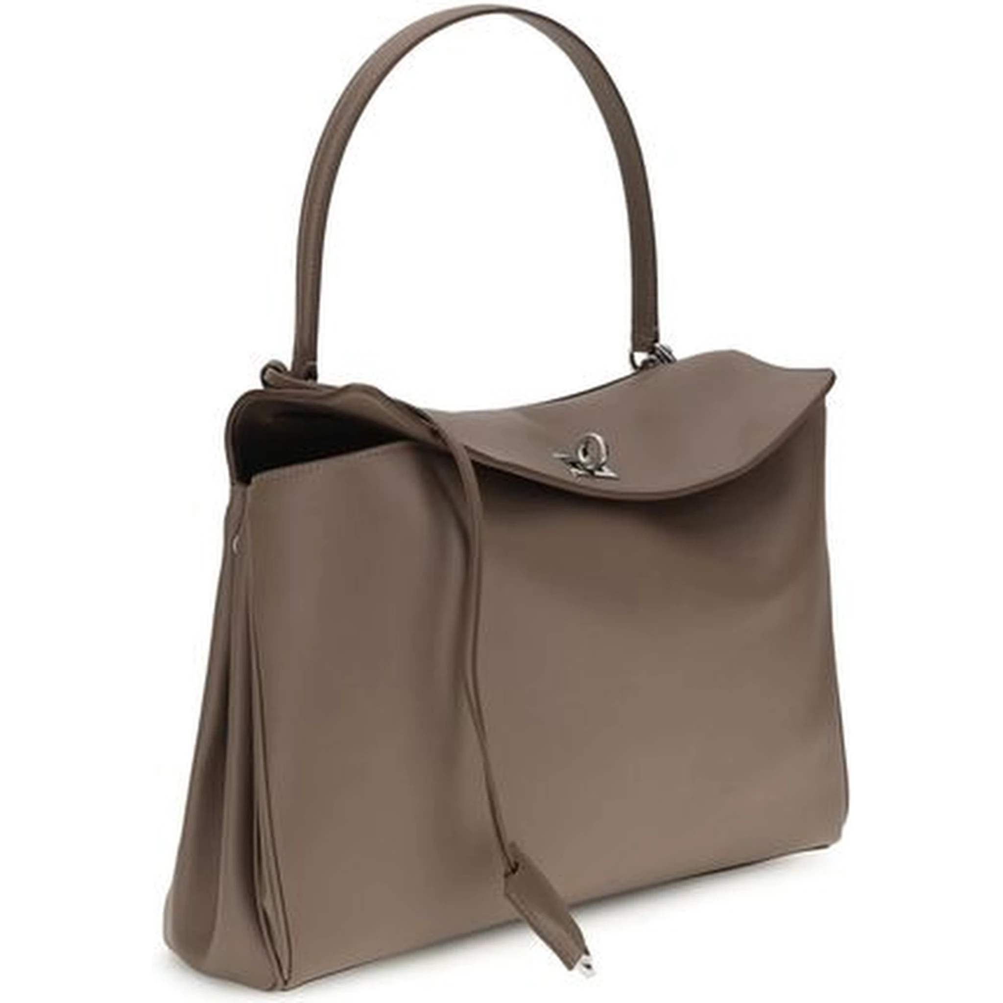 Gray Calf Leather Bos Taurus Shoulder Bag