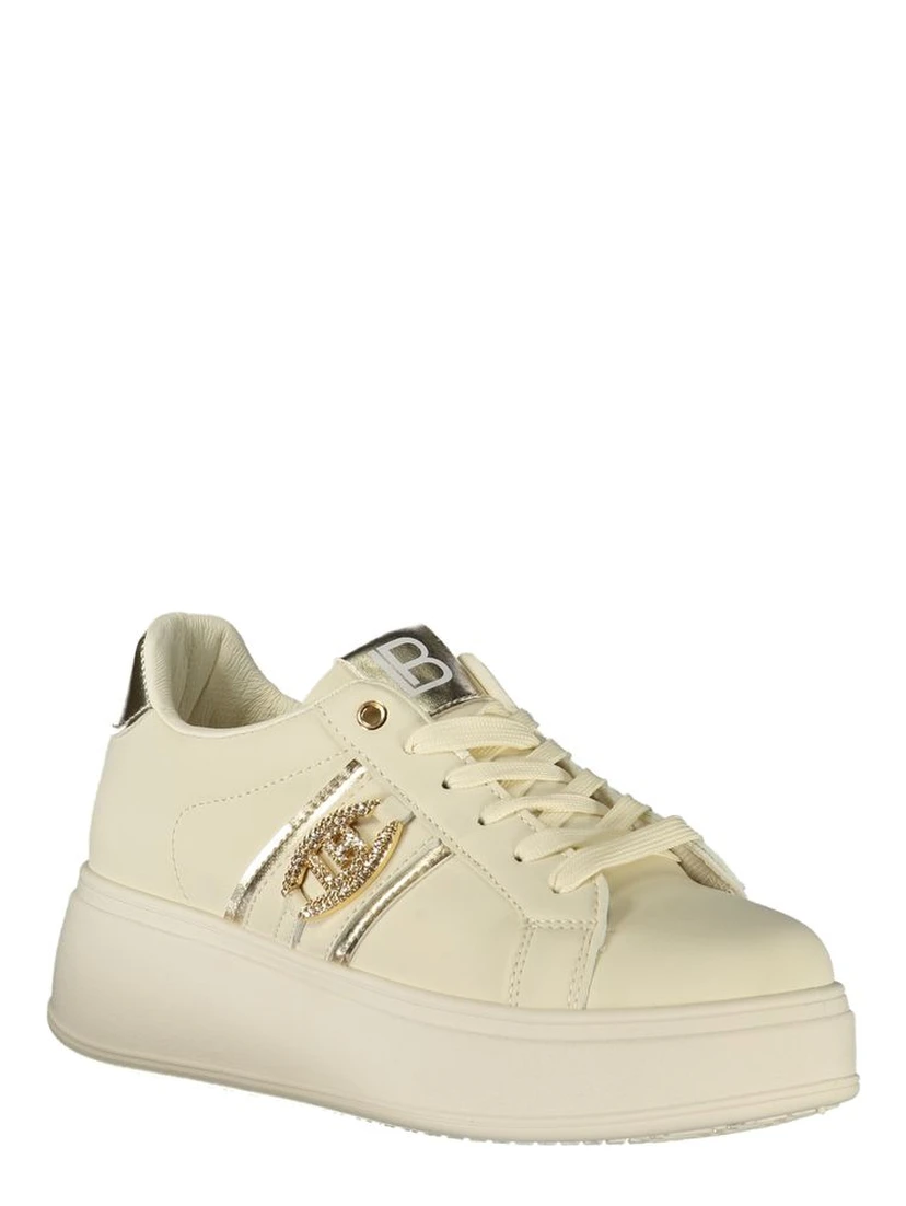 Beige Polyester Women Sneaker