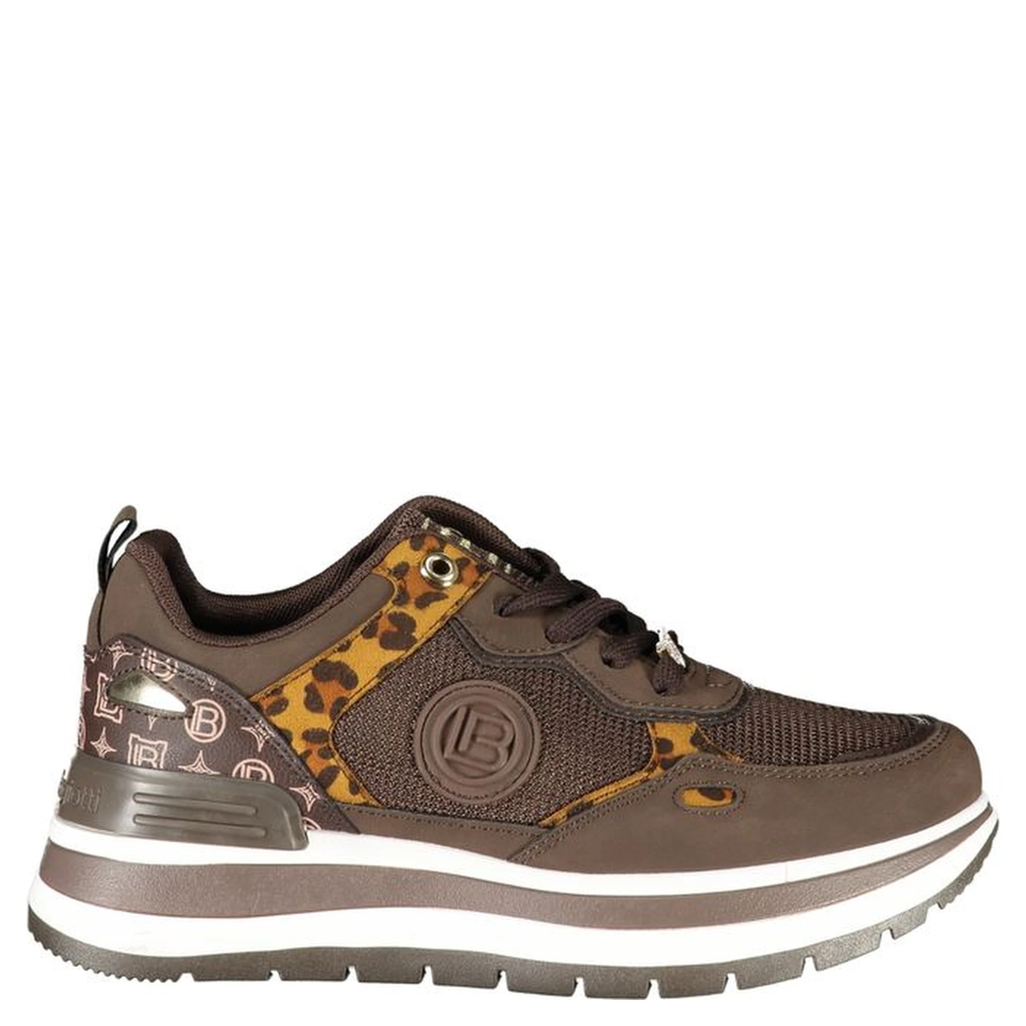 Brown Polyester Women Sneaker