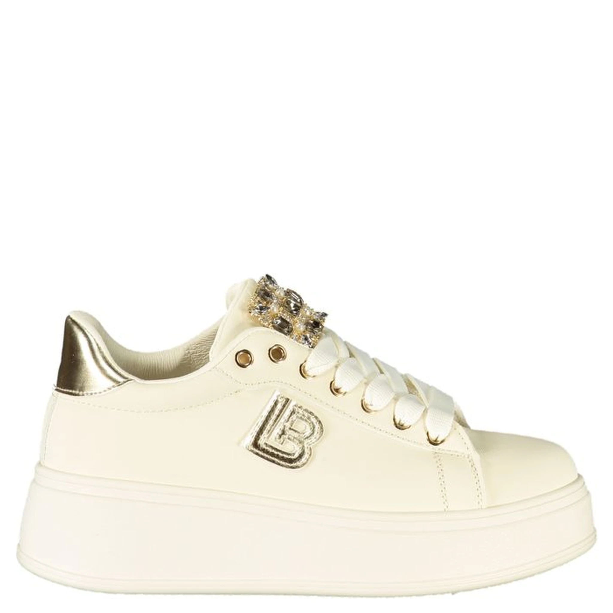 Beige Polyester Women Sneaker