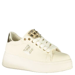 Beige Polyester Women Sneaker