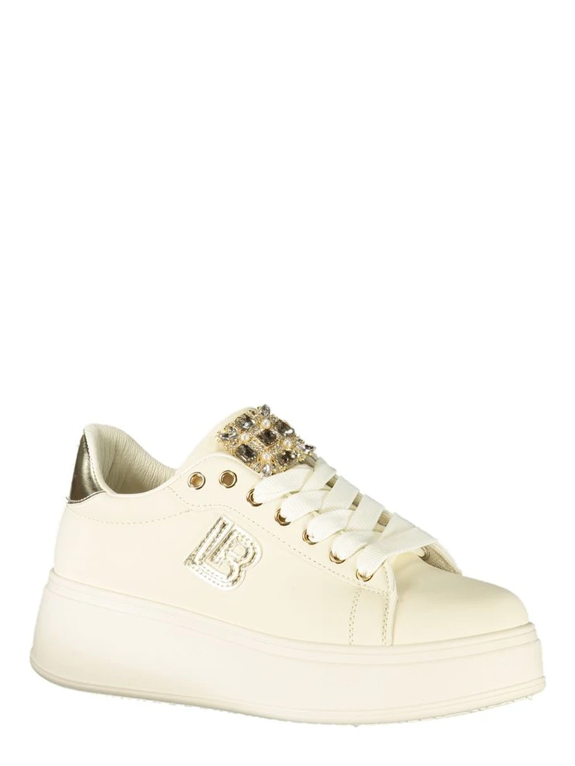 Beige Polyester Women Sneaker