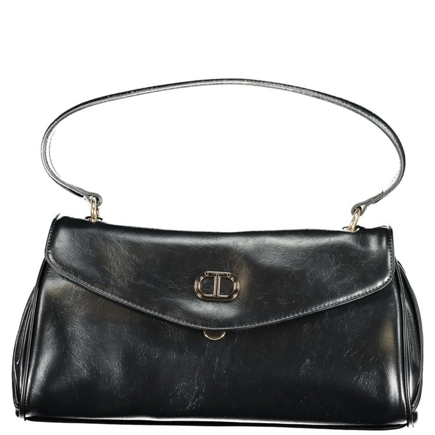 Black Polyethylene Women Handbag