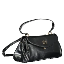 Black Polyethylene Women Handbag