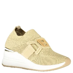 Beige Polyester Women Sneaker