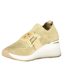Beige Polyester Women Sneaker