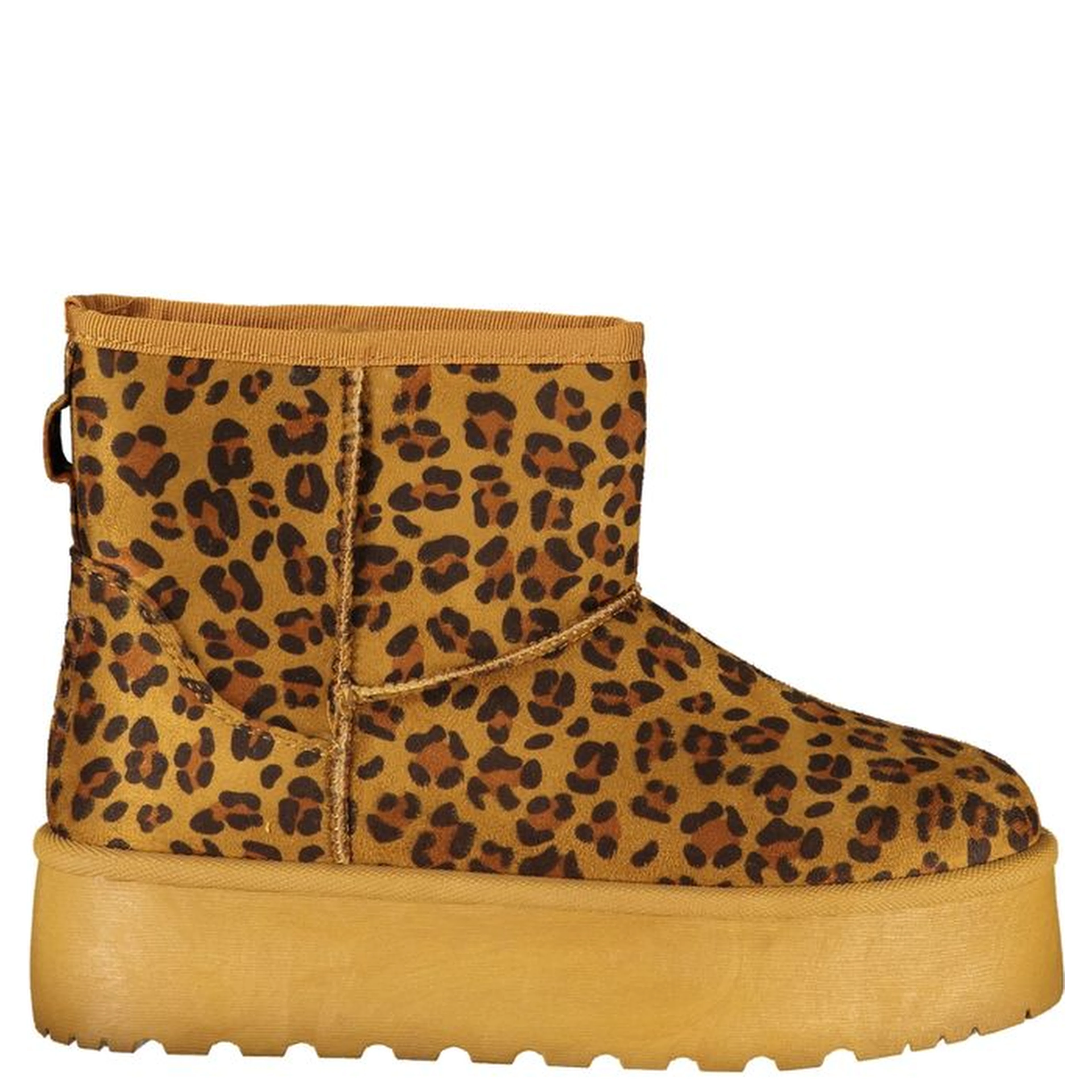 Brown Polyester Women Boot