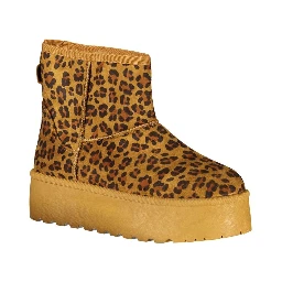 Brown Polyester Women Boot