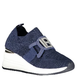 Blue Polyester Women Sneaker