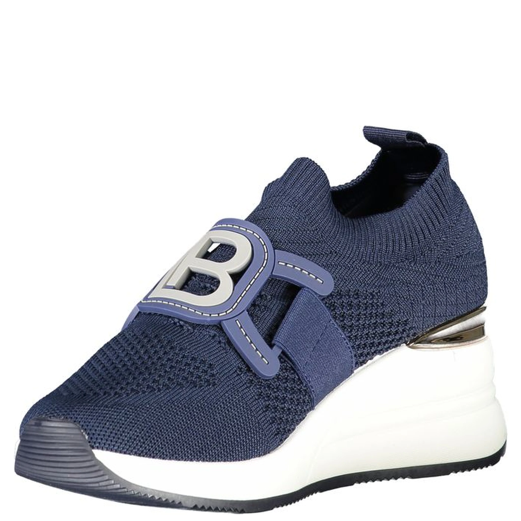 Blue Polyester Women Sneaker
