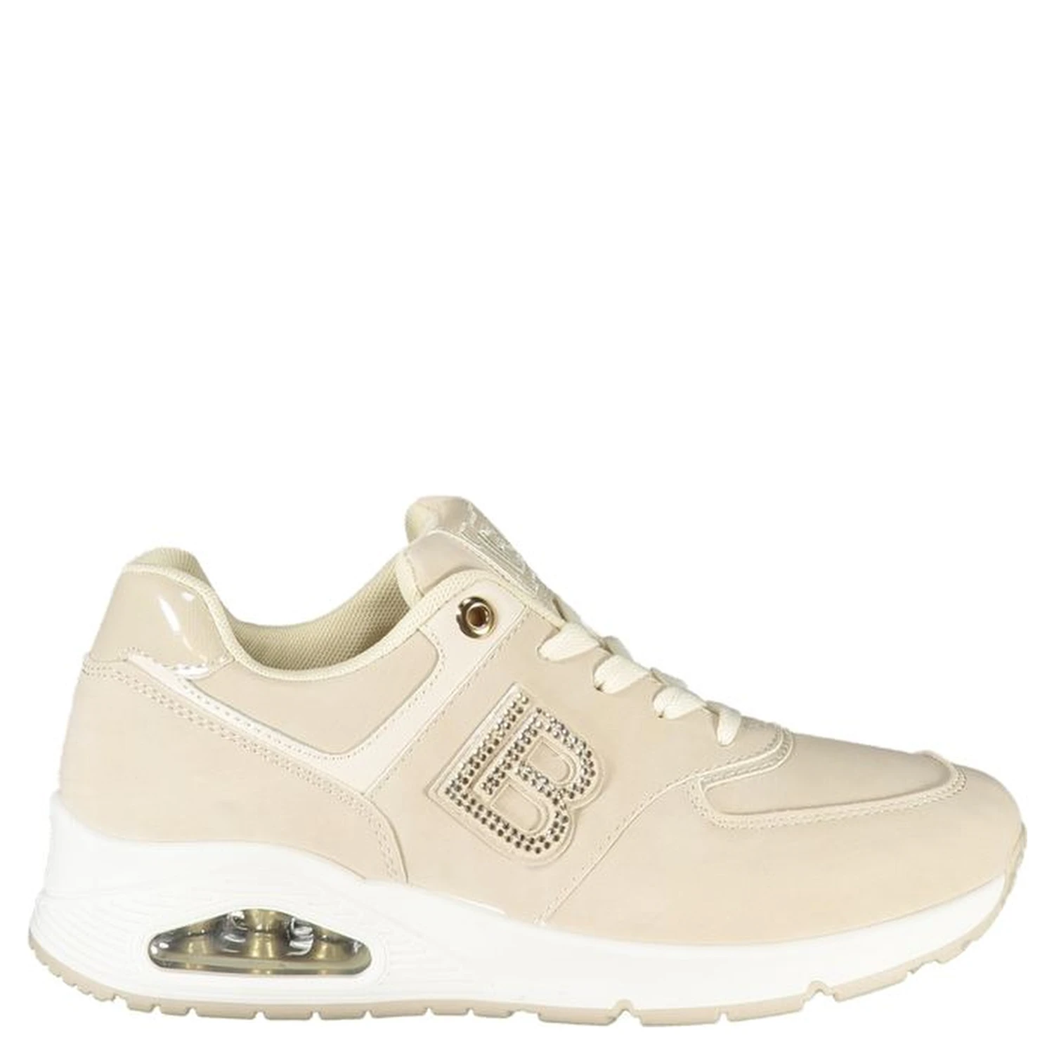 Beige Polyester Women Sneaker