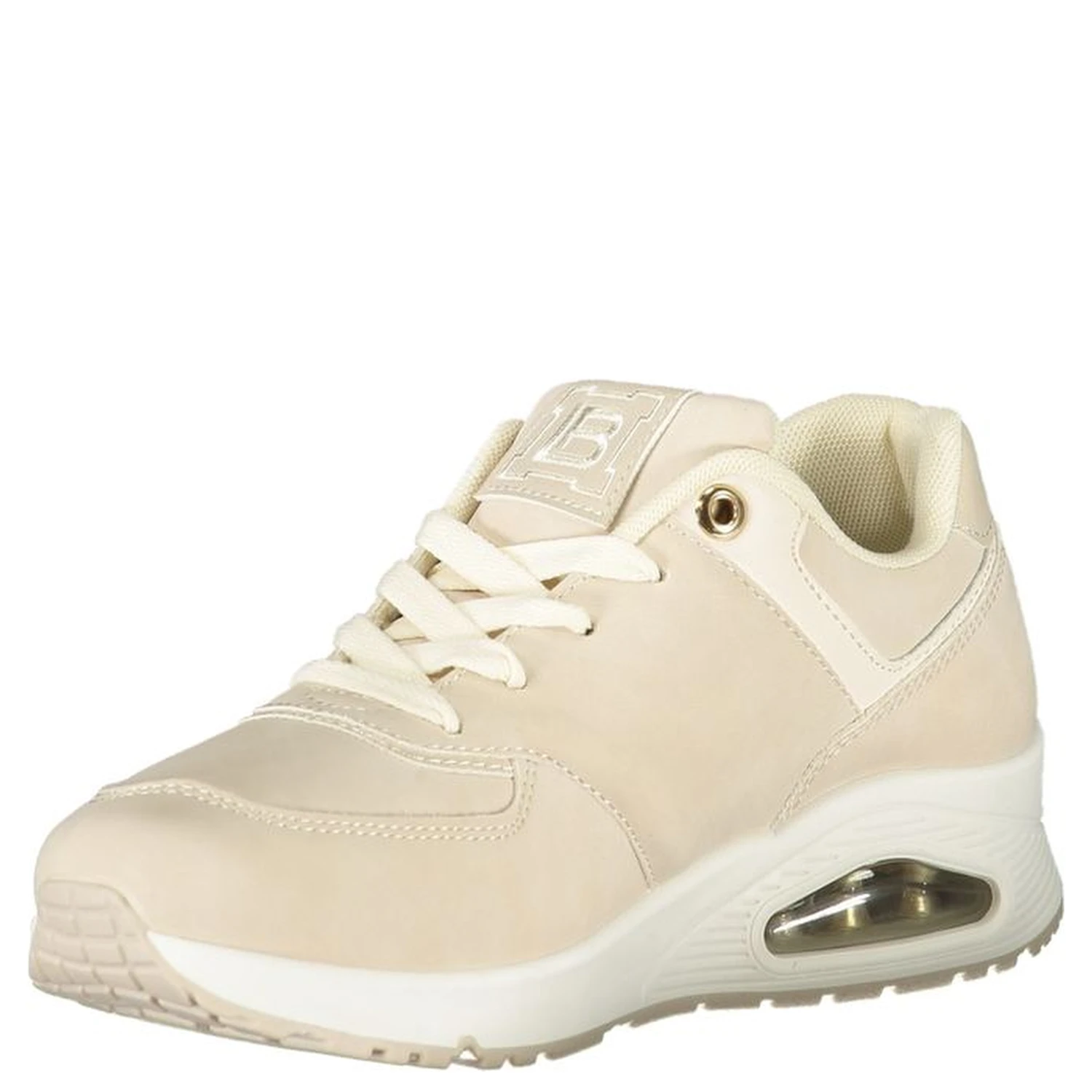Beige Polyester Women Sneaker