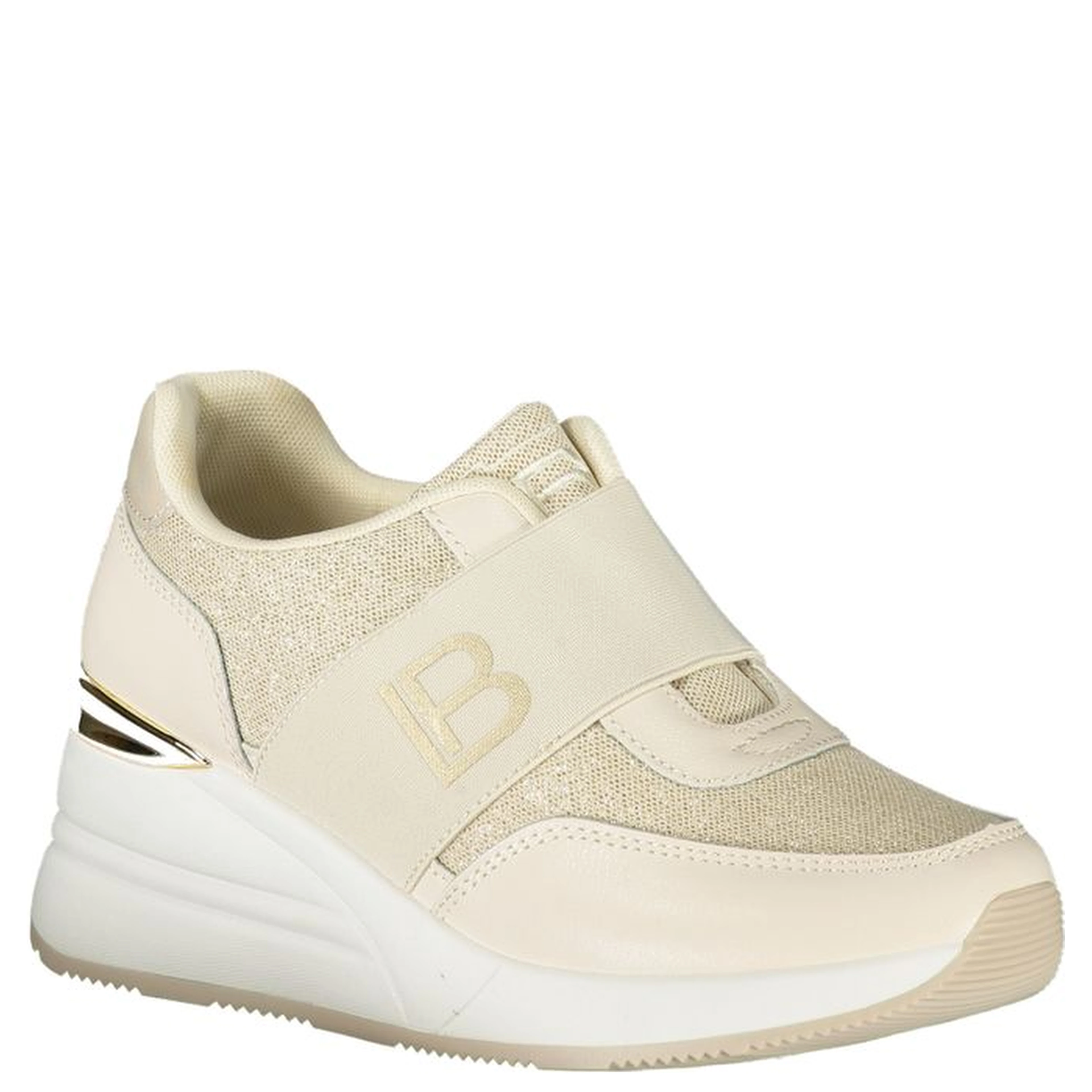 Beige Polyester Women Sneaker