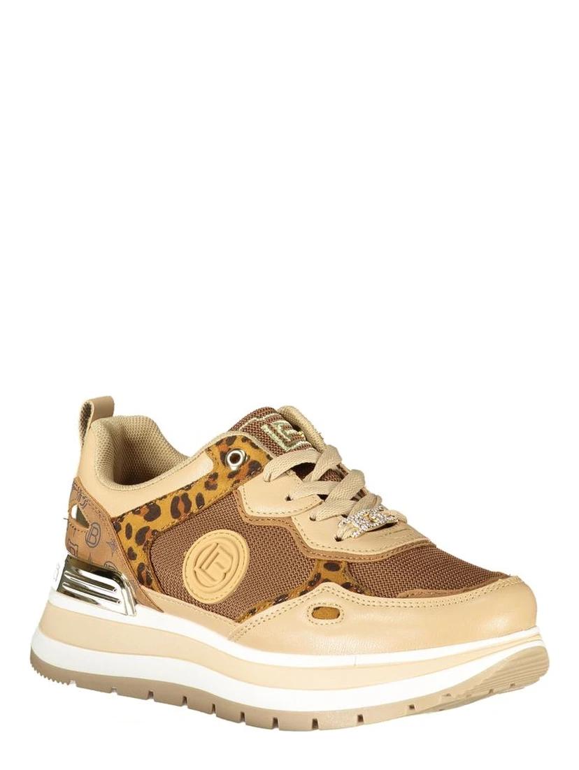 Brown Polyester Women Sneaker