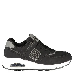 Black Polyester Women Sneaker