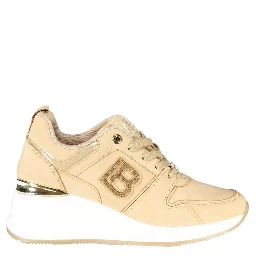 Beige Polyester Women Sneaker