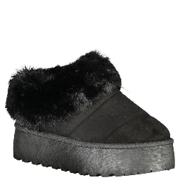 Black Polyester Women Sneaker