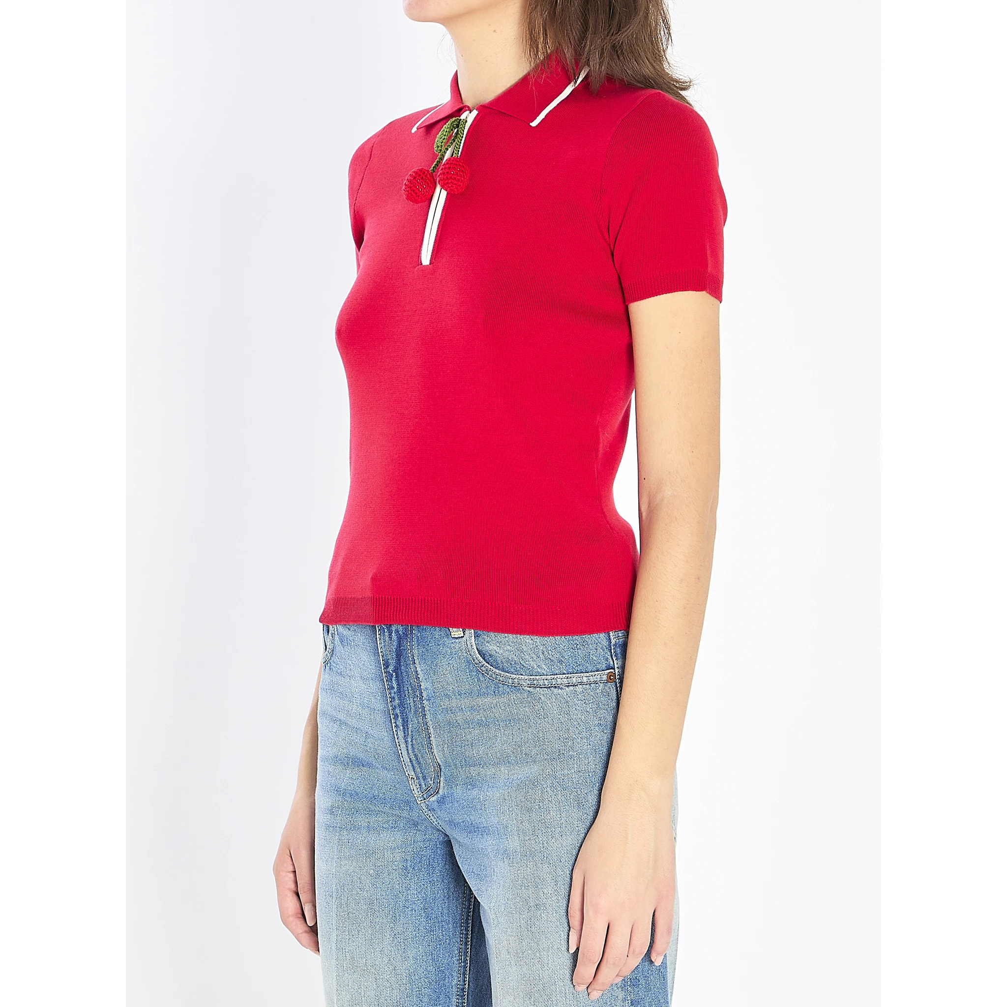 Embroidered Cherry polo