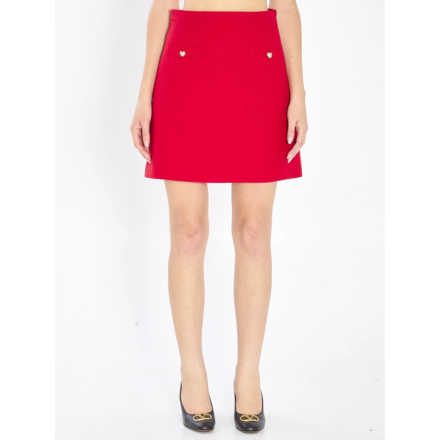 Mini skirt in crepe couture
