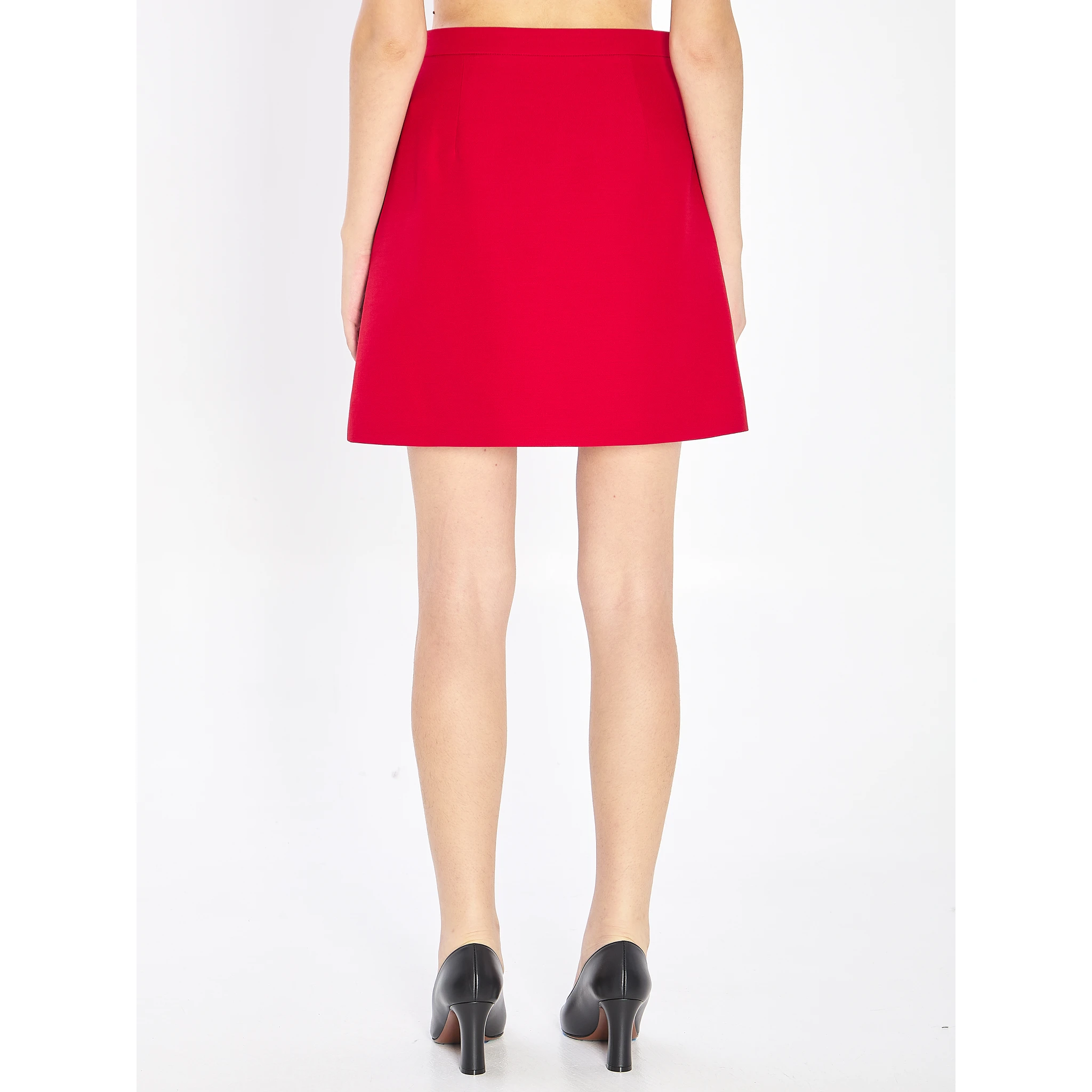 Mini skirt in crepe couture