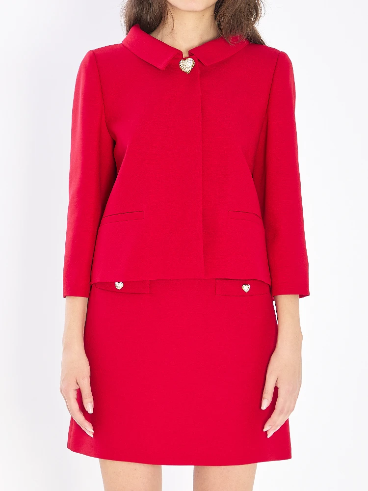 Jacket in crepe couture