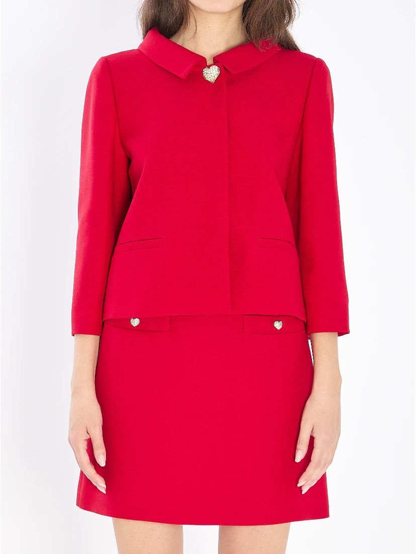 Jacket in crepe couture