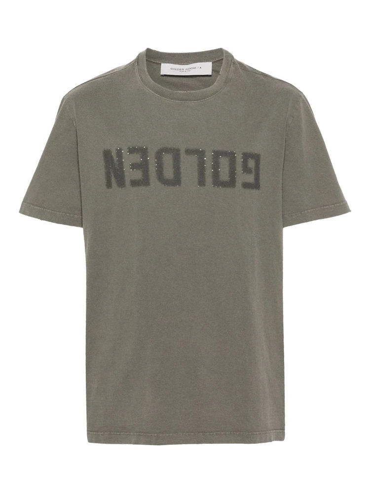 Golden Goose T-shirts and Polos Green