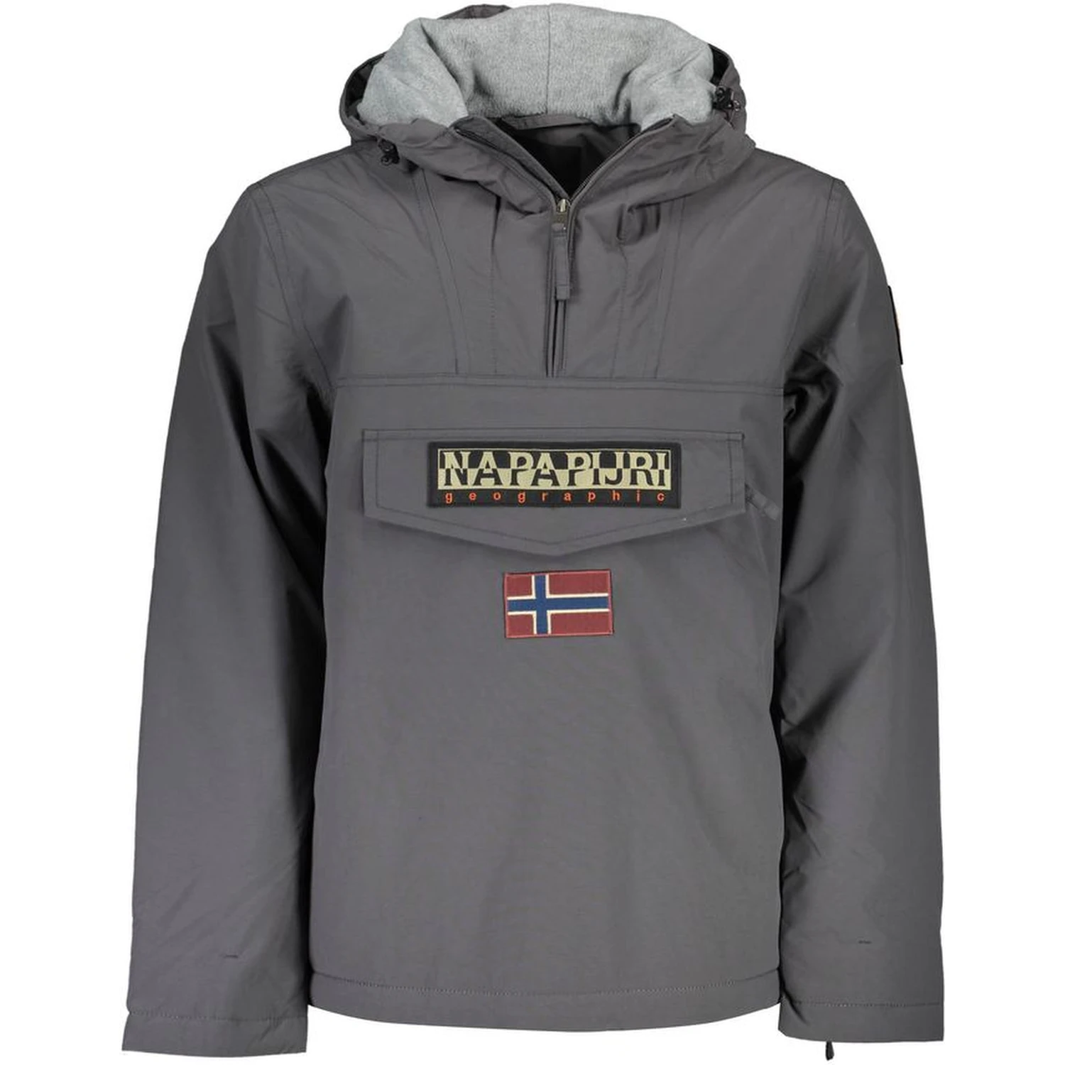 Grigio Polyamide Men's Jacket