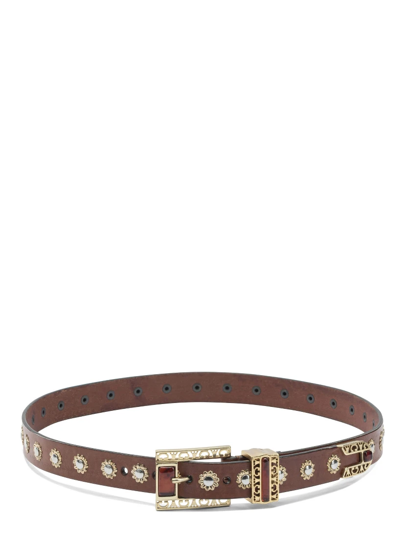 Belt with embroidery