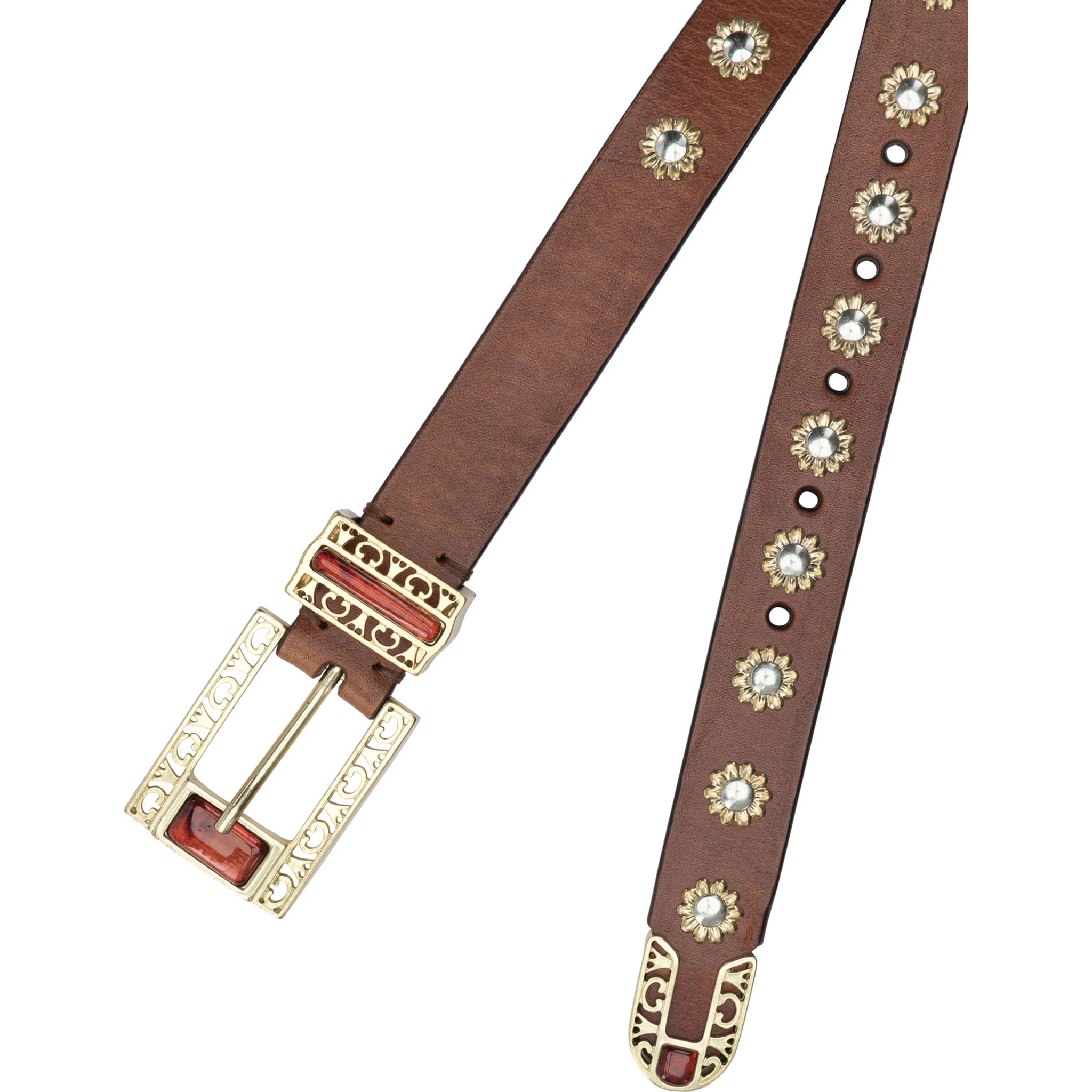 Belt with embroidery