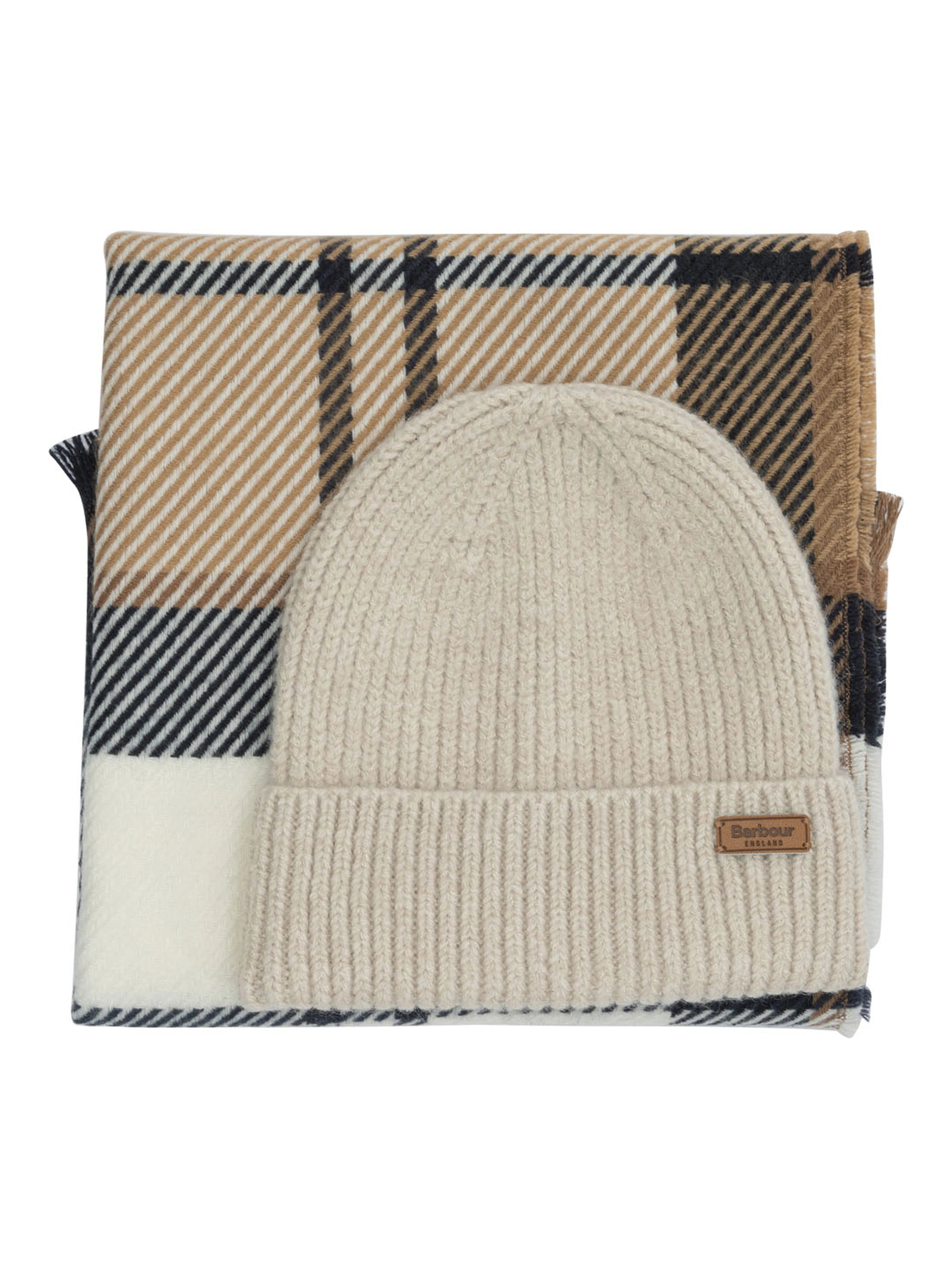 "Pendle" beanie and "Blair" scarf set.