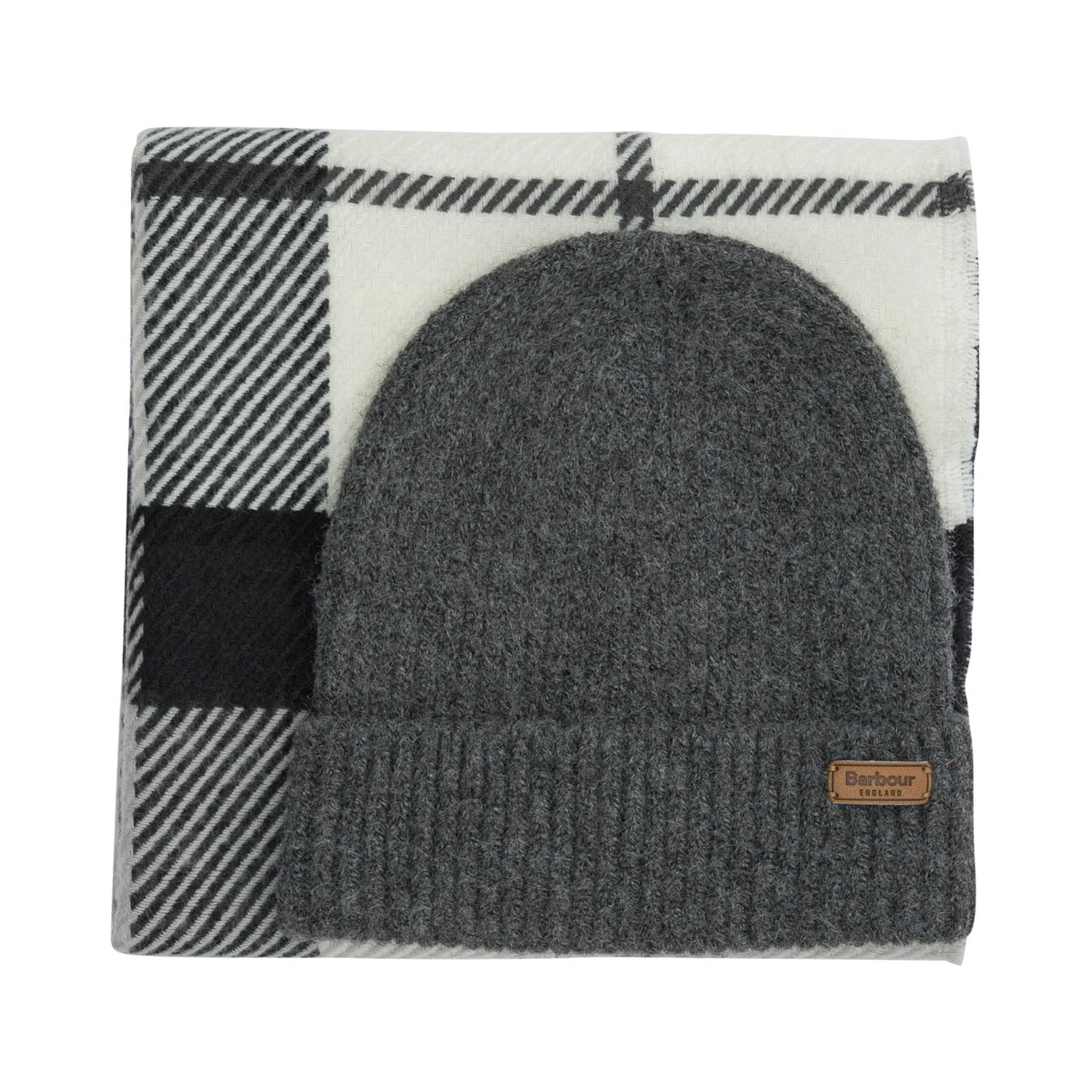 "Pendle" beanie and "Blair" scarf set.