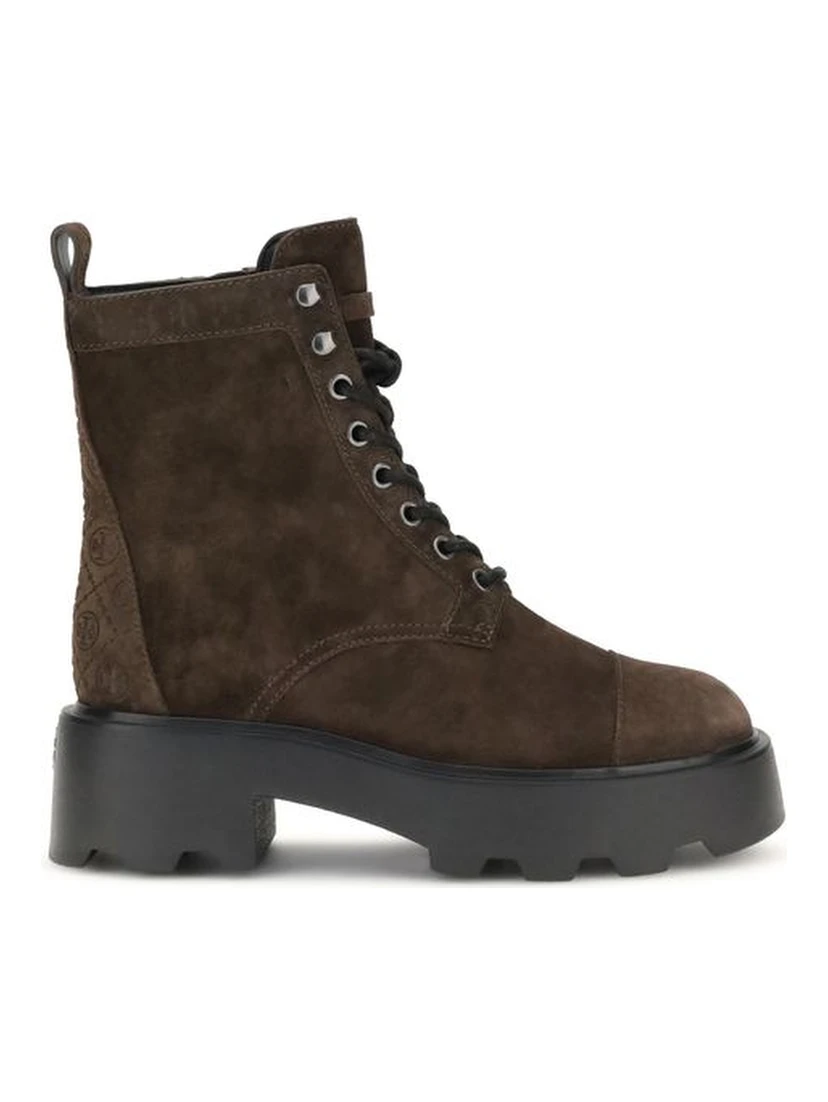 Brown Calf Leather Bos Taurus Lace-Up Boots