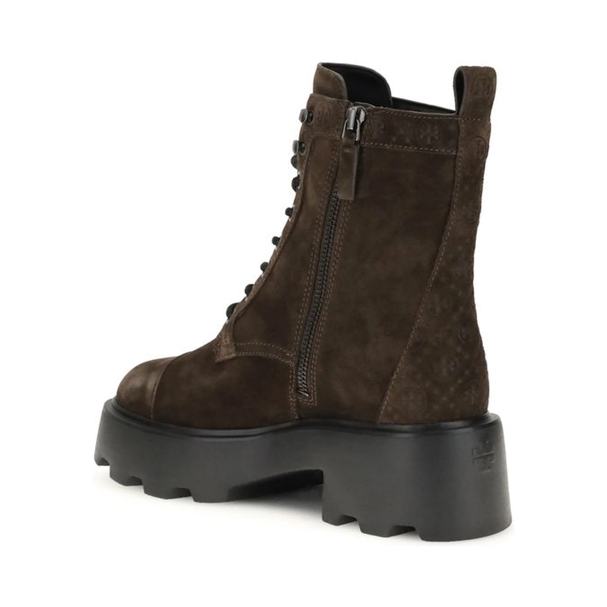Brown Calf Leather Bos Taurus Lace-Up Boots