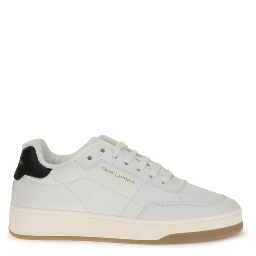 White Calf Leather Bos Taurus Low Top Sneakers