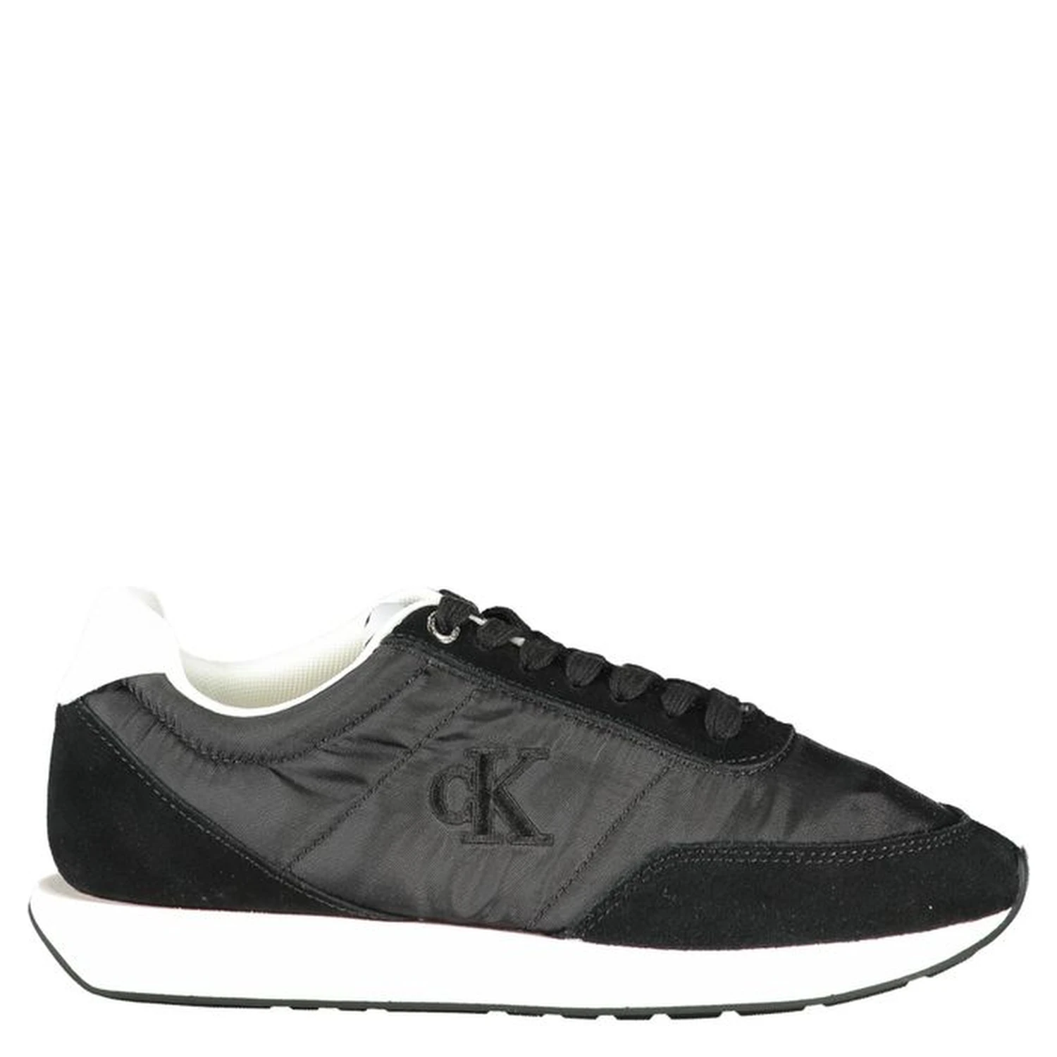 Black Leather Women Sneaker