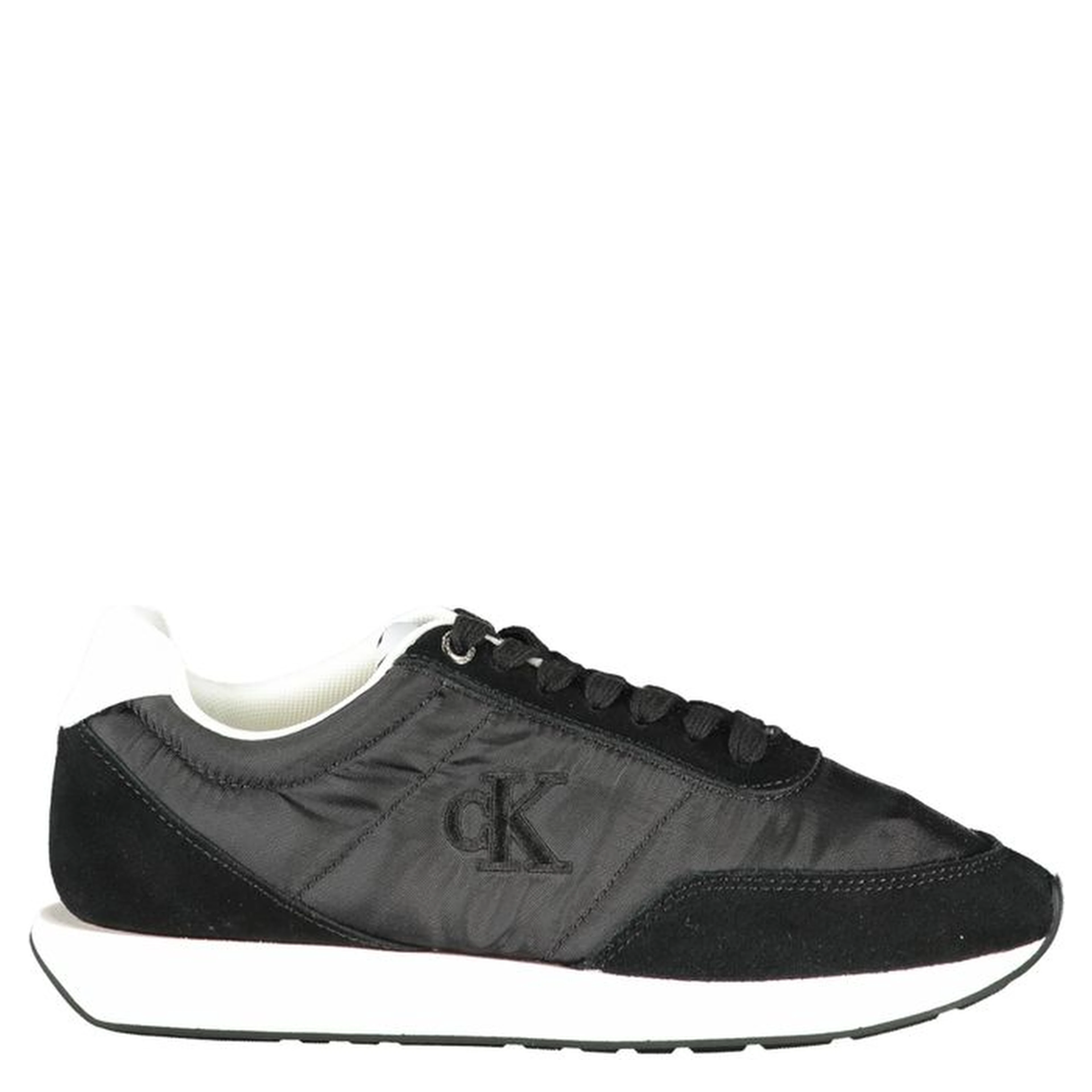 Black Leather Women Sneaker