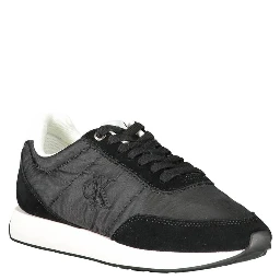Black Leather Women Sneaker