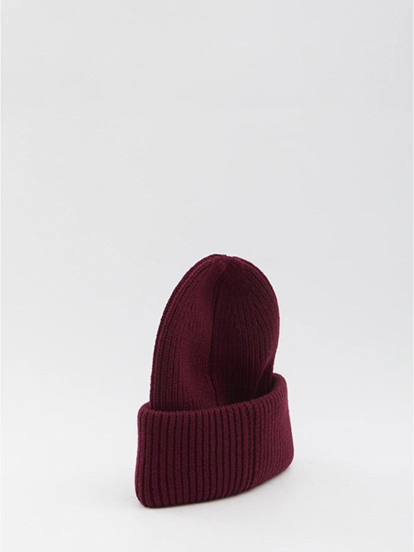 Wool and cashmere beanie