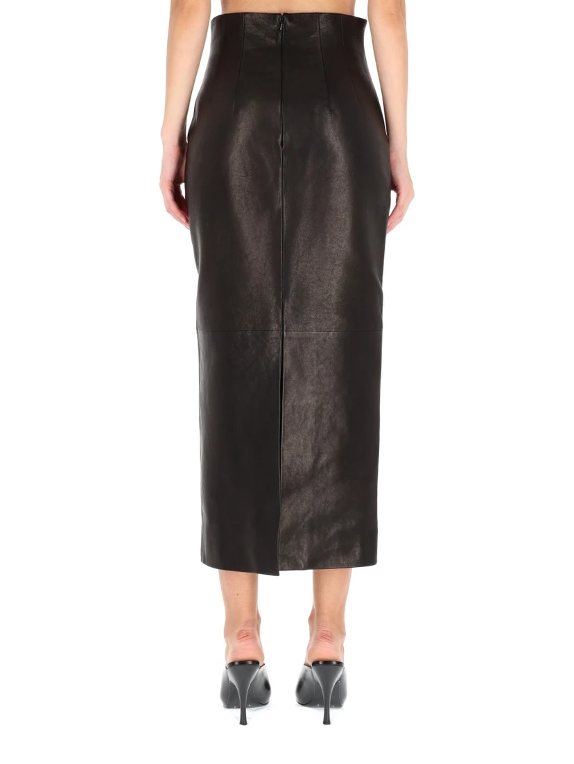 LEATHER "LOXLEY" SKIRT
