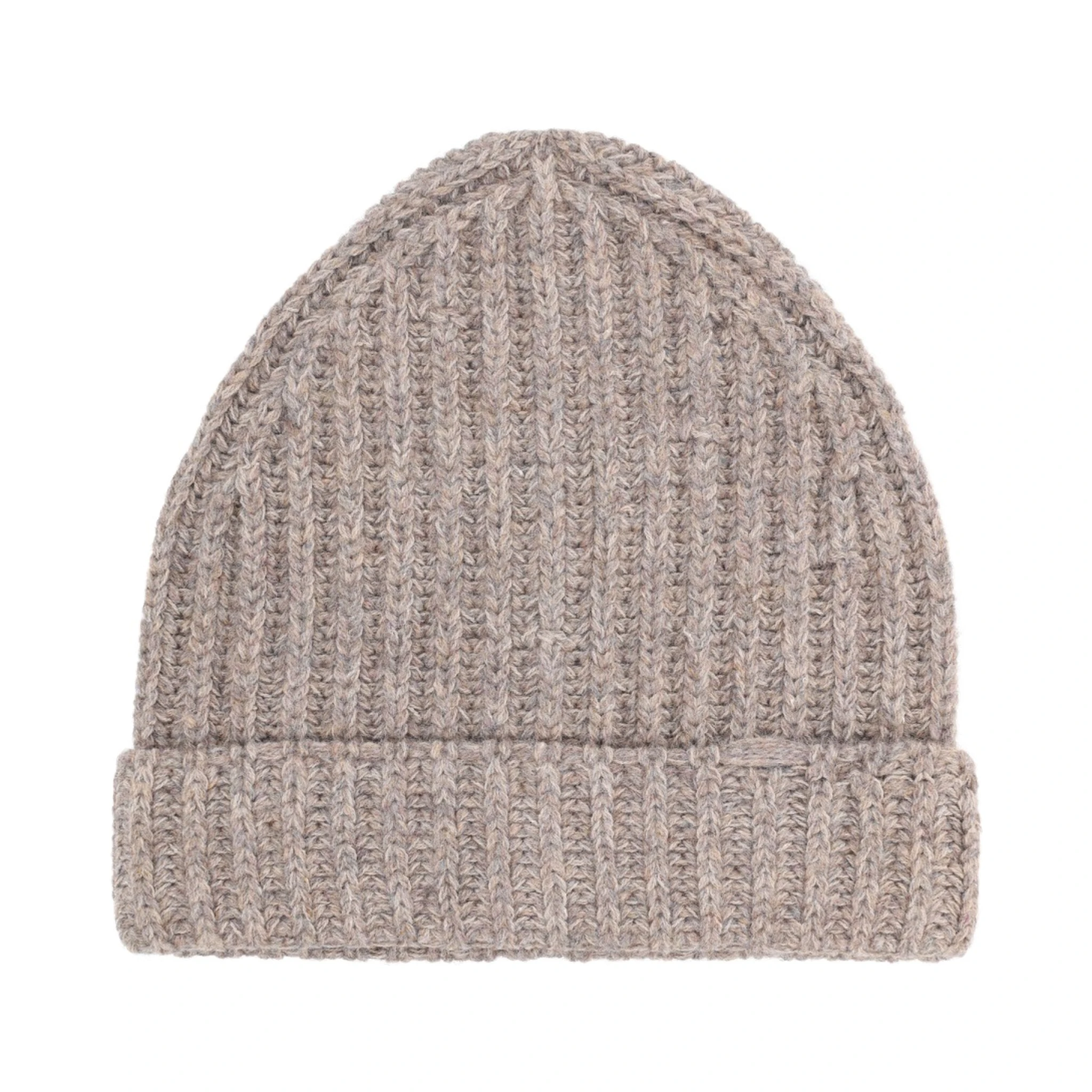 WOOL AND COTTON BLEND BEANIE