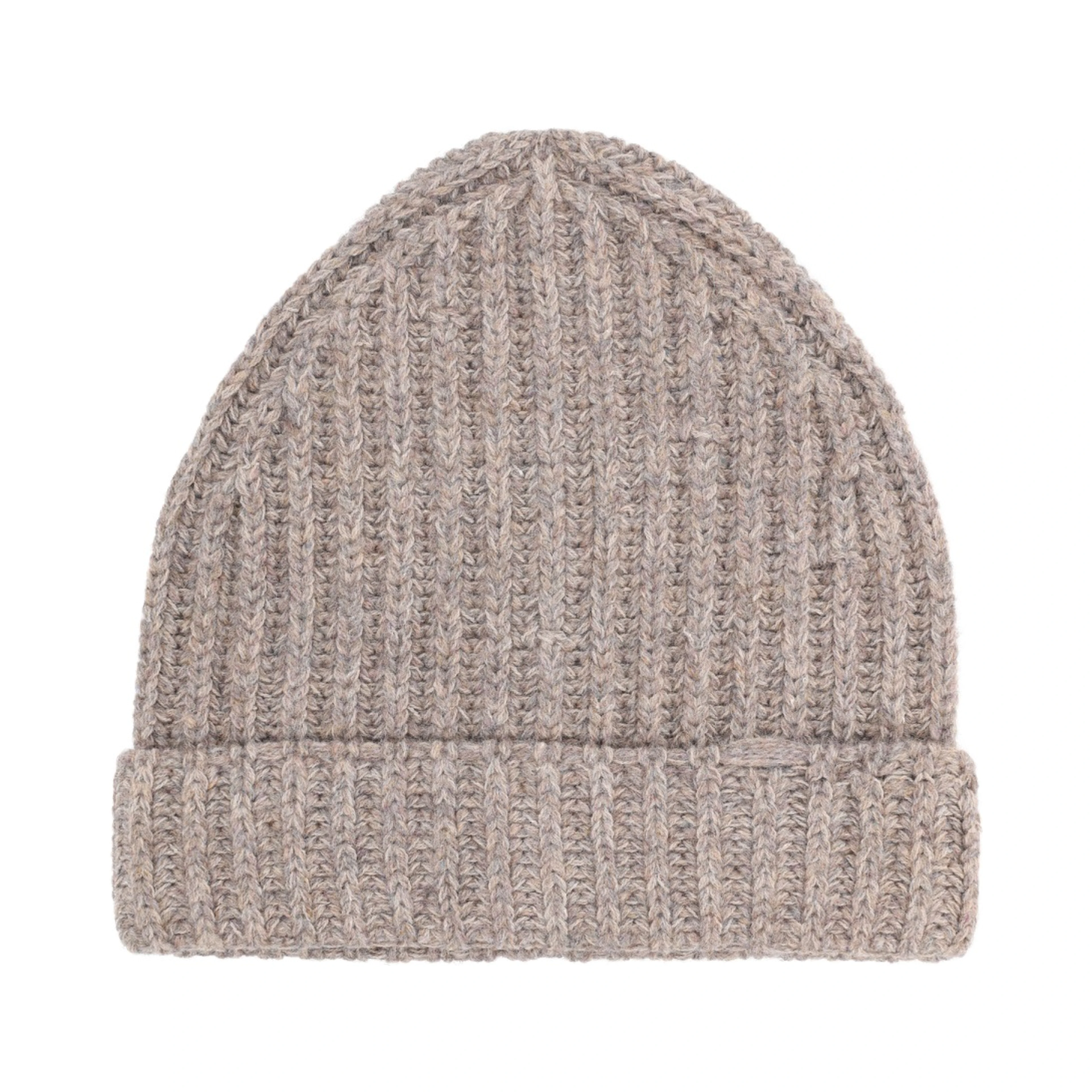 WOOL AND COTTON BLEND BEANIE