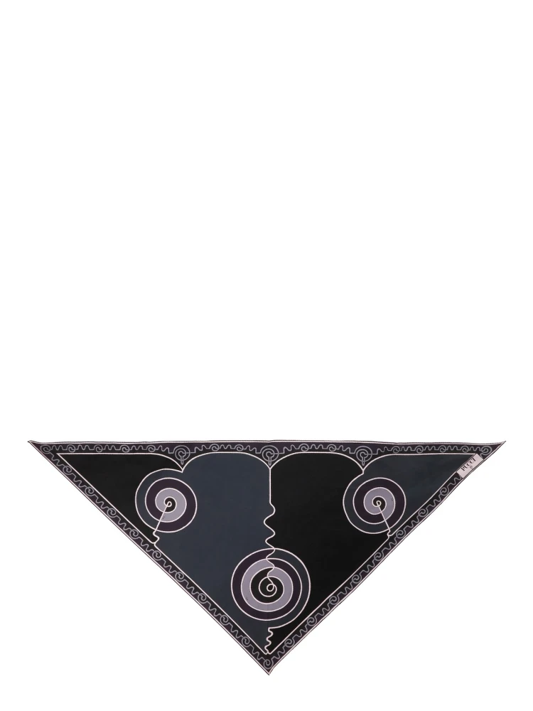 ASTRO PRINT TRIANGLE SCARF