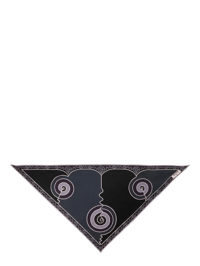 ASTRO PRINT TRIANGLE SCARF