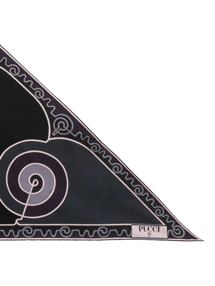 ASTRO PRINT TRIANGLE SCARF