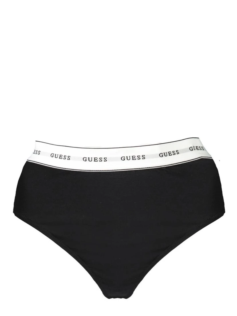 Black Cotton Women Thong