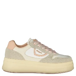 White Polyester Sneaker